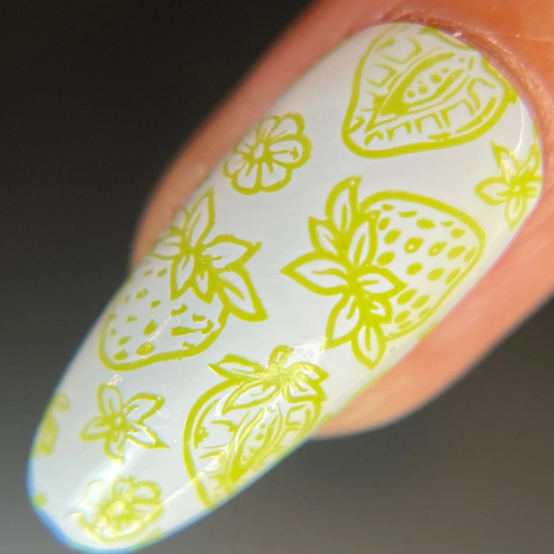 Fruity Cutie: One in a Melon (B516) - Green Cream Stamping Polish