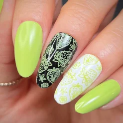 Fruity Cutie: One in a Melon (B516) - Green Cream Stamping Polish
