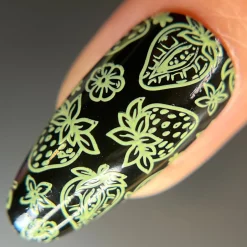 Fruity Cutie: One in a Melon (B516) - Green Cream Stamping Polish