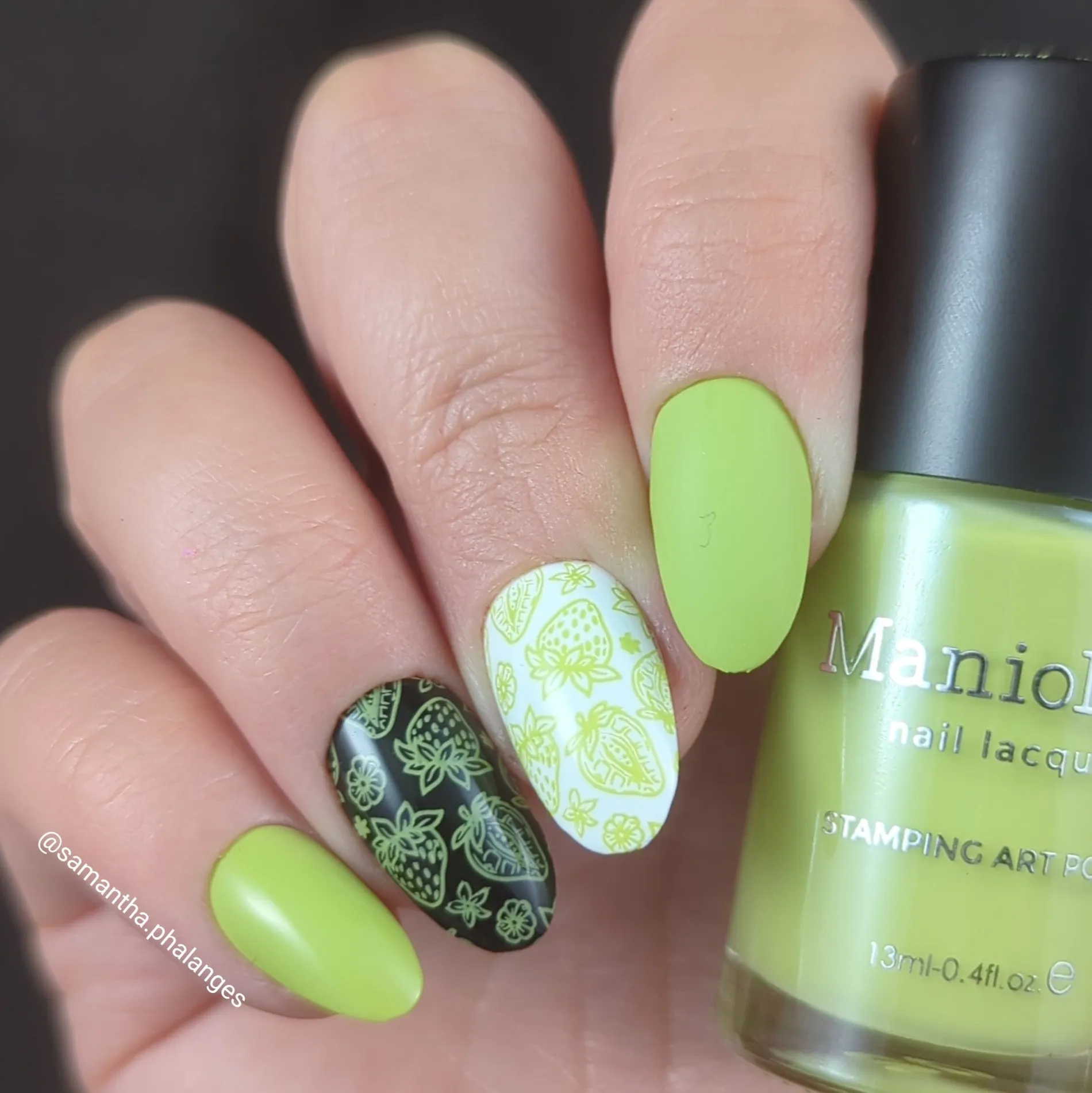 Fruity Cutie: One in a Melon (B516) - Green Cream Stamping Polish