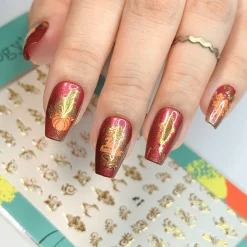 Gilded Details (MS-115) - Nail Art Stickers