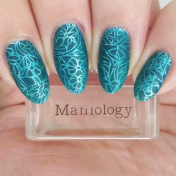 Glass (B371) - Sheer Tint Teal Green Stamping Polish
