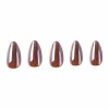 Glazed Cocoa Press On Nails - Short Almond