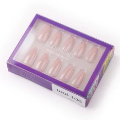 Glazed Nude Press On Nails - Medium Almond