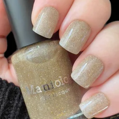 Glitter Bomb: Dazzle (P158) - Gold Reflective Glitter Nail Polish