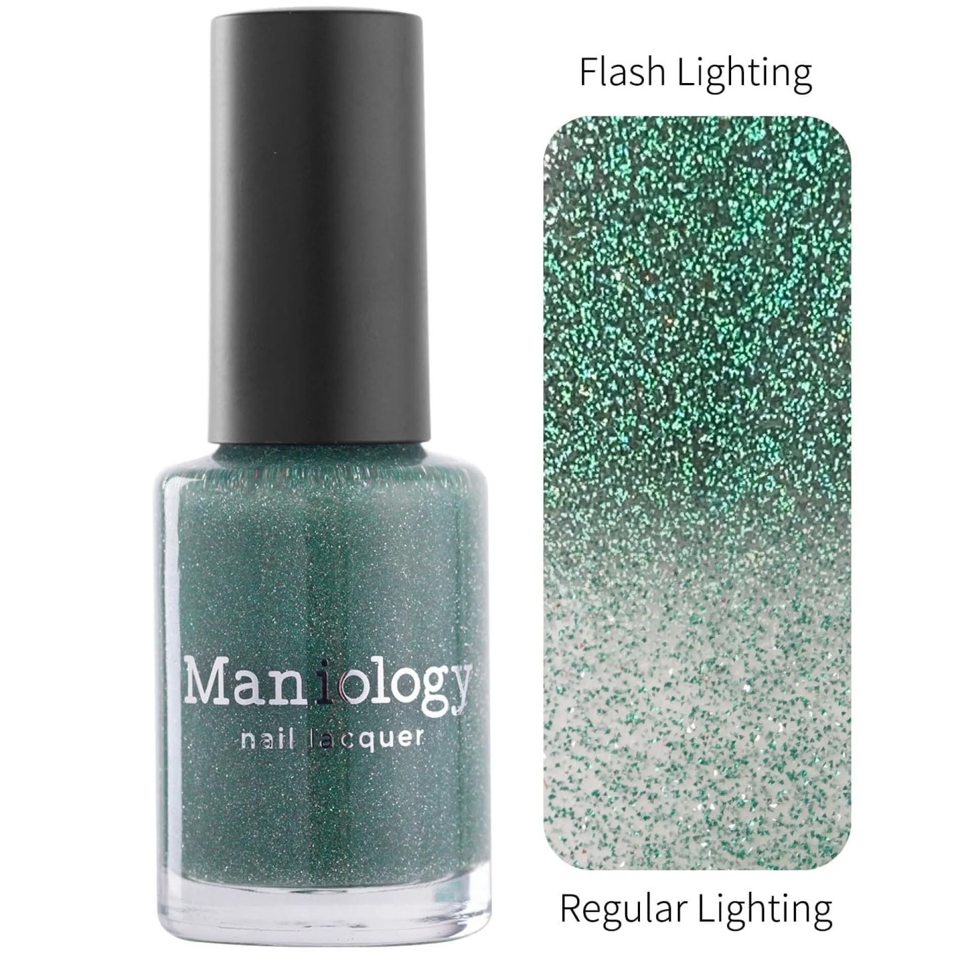 Glitter Bomb: Shine (P159) - Green Reflective Glitter Nail Polish