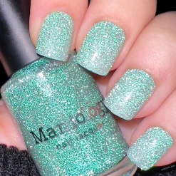 Glitter Bomb: Shine (P159) - Green Reflective Glitter Nail Polish