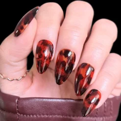 Gloss & Grain: Sienna Glaze (P187) - Reddish Brown Sheer Tint Nail Polish