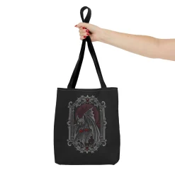 Gothic Halloween Black Tote Bag