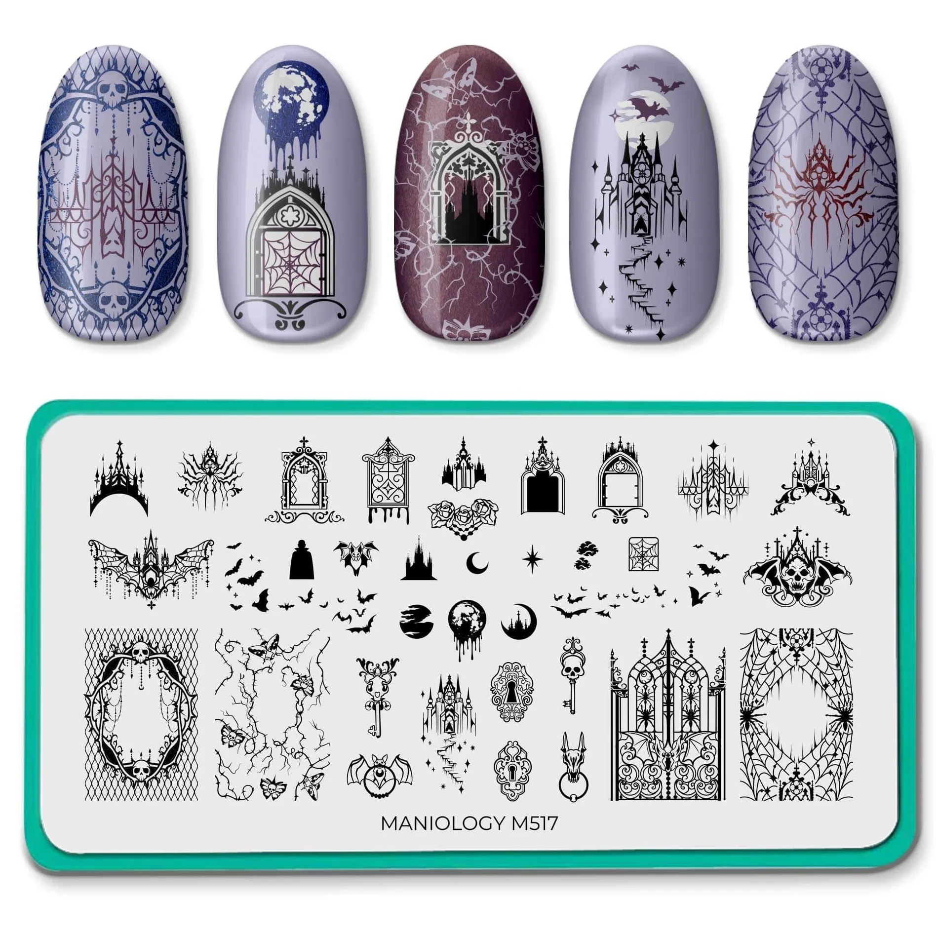 Gothic Halloween (M513-M517) - Set of 5 Nail Stamping Plates