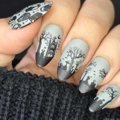 Gothic Halloween (M513-M517) - Set of 5 Nail Stamping Plates
