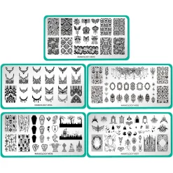 Gothic Halloween (M513-M517) - Set of 5 Nail Stamping Plates