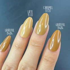Grateful (B484) - Camel Brown Cream Stamping Polish