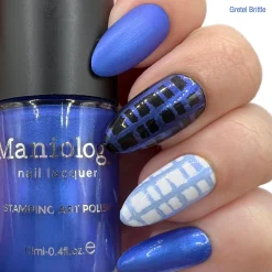 Grimm's Nightfall: Gretel Brittle (B222) - Indigo Duochrome Stamping Polish