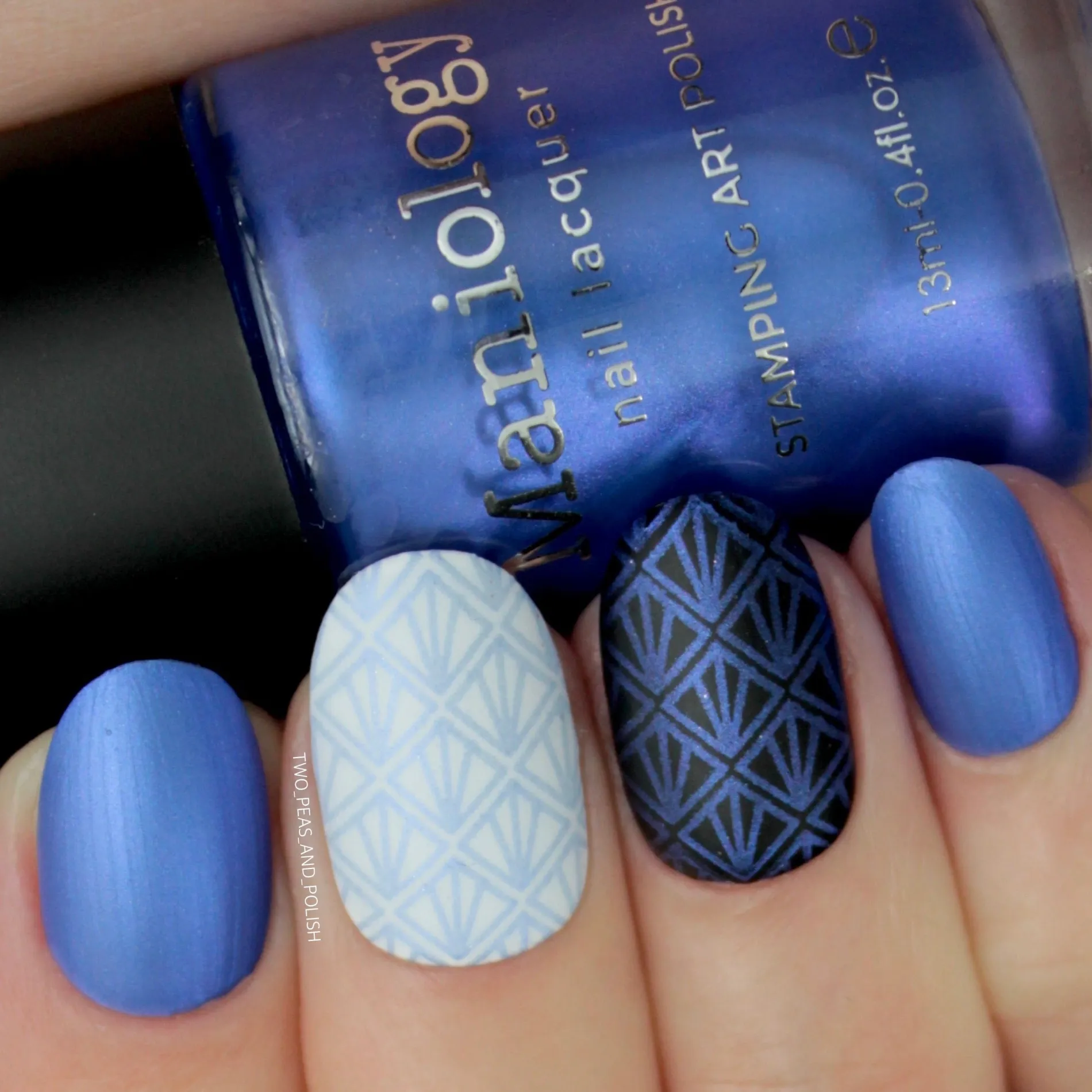 Grimm's Nightfall: Gretel Brittle (B222) - Indigo Duochrome Stamping Polish