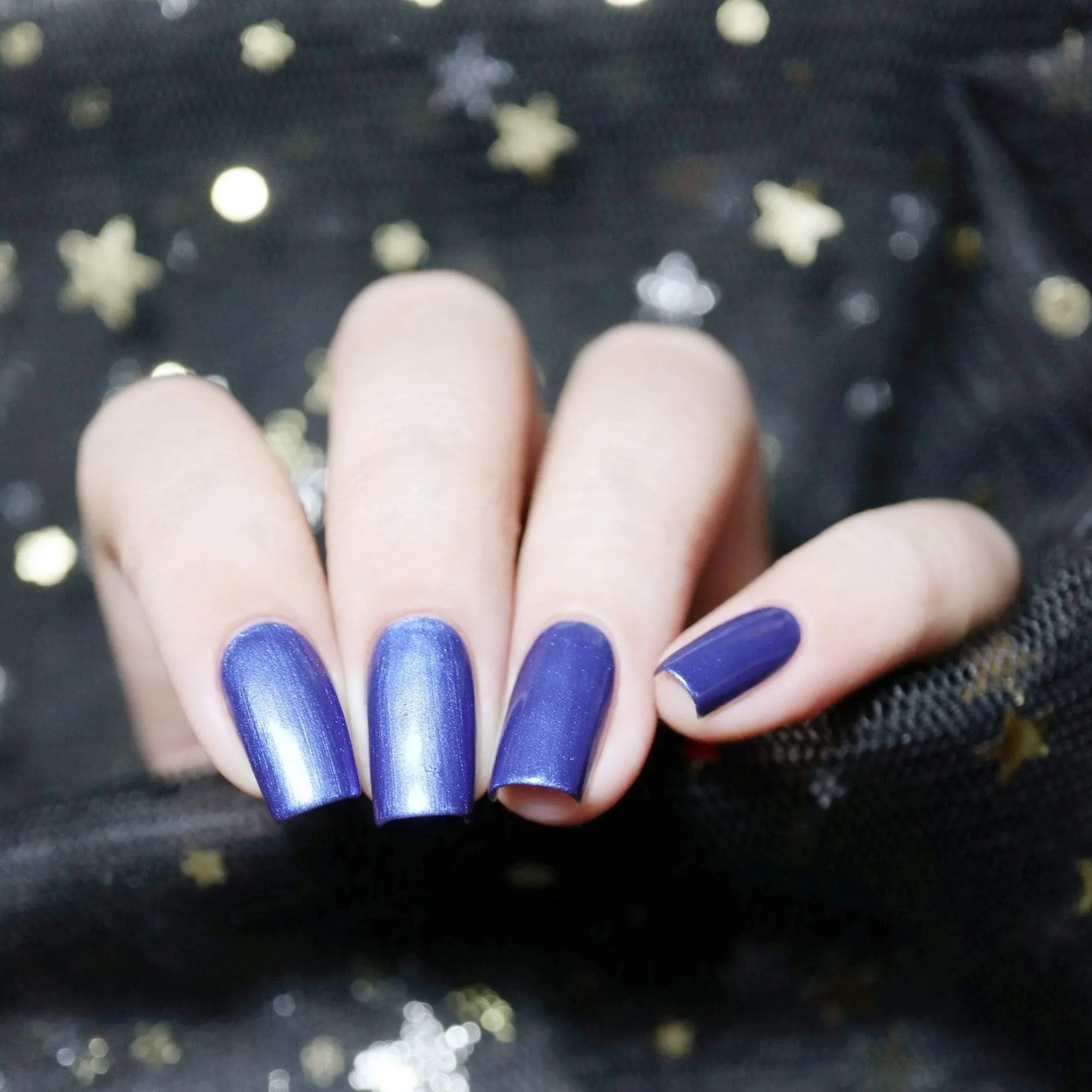 Grimm's Nightfall: Gretel Brittle (B222) - Indigo Duochrome Stamping Polish