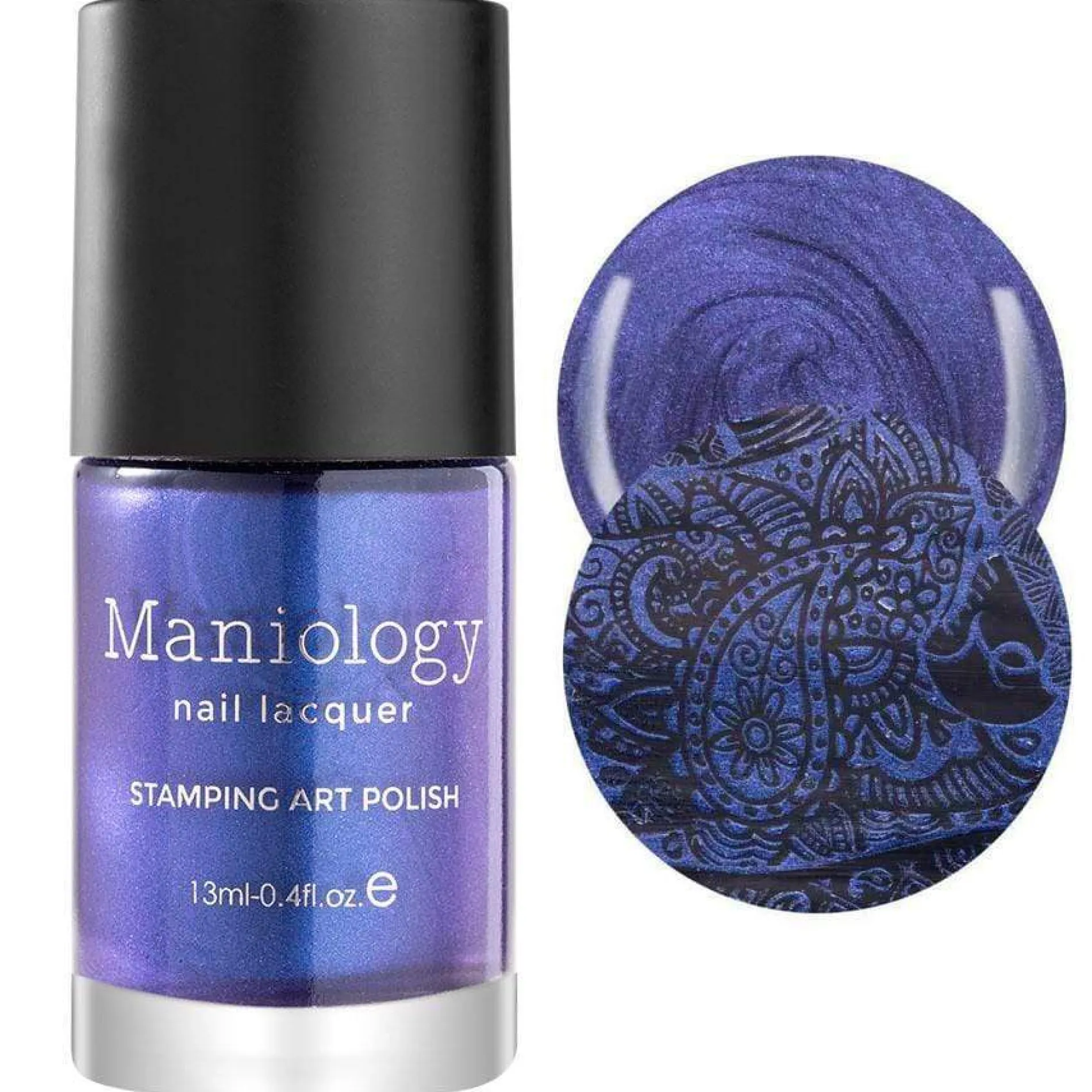 Grimm's Nightfall: Gretel Brittle (B222) - Indigo Duochrome Stamping Polish