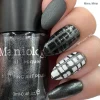 Grimm's Nightfall: Mirror, Mirror (B220)- Smoky Black Metallic Stamping Polish