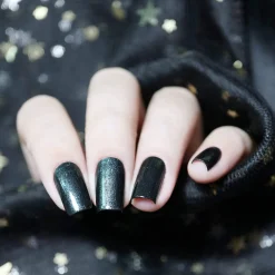 Grimm's Nightfall: Mirror, Mirror (B220)- Smoky Black Metallic Stamping Polish