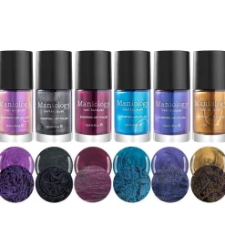 Grimm's Nightfall: 6-Piece Duochrome & Metallic Stamping Polish Set
