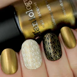 Grimm's Nightfall: Soulless (B225) - Dark Bronze Duochrome Stamping Polish