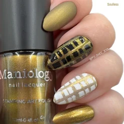 Grimm's Nightfall: Soulless (B225) - Dark Bronze Duochrome Stamping Polish