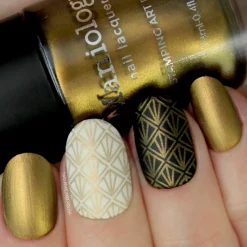 Grimm's Nightfall: Soulless (B225) - Dark Bronze Duochrome Stamping Polish