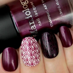 Grimm's Nightfall: Wolfish (B223) - Plum Metallic Stamping Polish