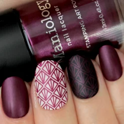 Grimm's Nightfall: Wolfish (B223) - Plum Metallic Stamping Polish