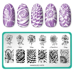 Grow With Love (m179) - Nail Stamping Plate