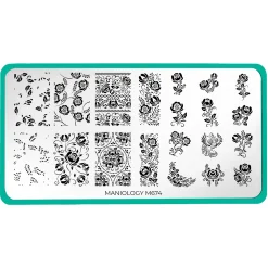 Gzhel Roses (M674) - Nail Stamping Plate