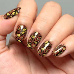 Gzhel Roses (M674) - Nail Stamping Plate