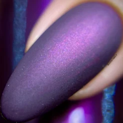 Hail Santa (B450) - Pearl Dark Plum Red Stamping Polish