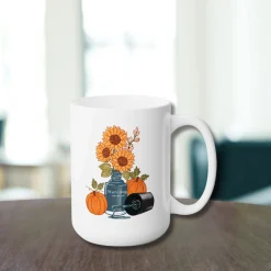 Harvest Bouquet Ceramic Coffee Mug 15oz