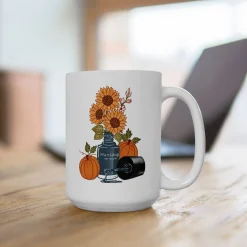 Harvest Bouquet Ceramic Coffee Mug 15oz