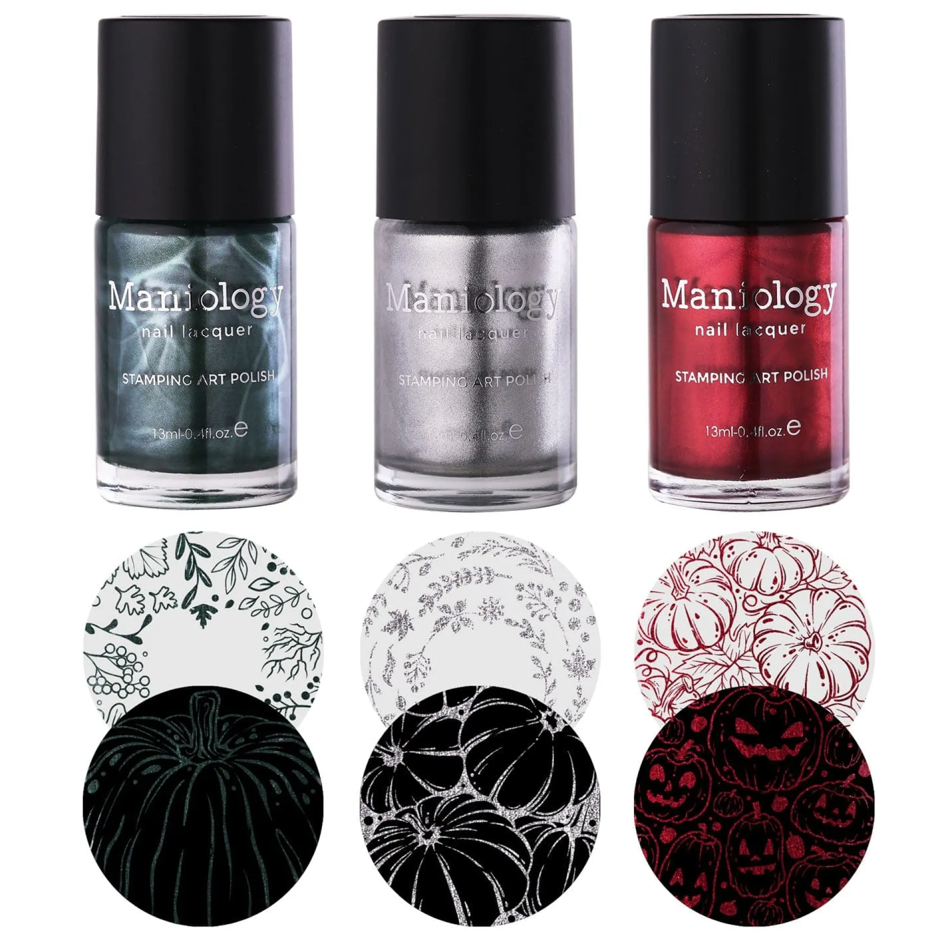 Harvest Hues: 3-Piece Metallic Stamping Polish Set