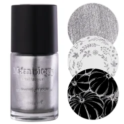 Harvest Hues: Silver Birch (B530) - Silver Metallic Stamping Polish