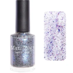 Harvest Moon: Mist (P120) - Sheer Light Blue w/ Purple Gold Iridescent Flakies Nail Polish