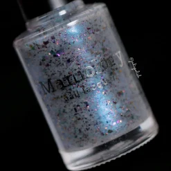Harvest Moon: Mist (P120) - Sheer Light Blue w/ Purple Gold Iridescent Flakies Nail Polish