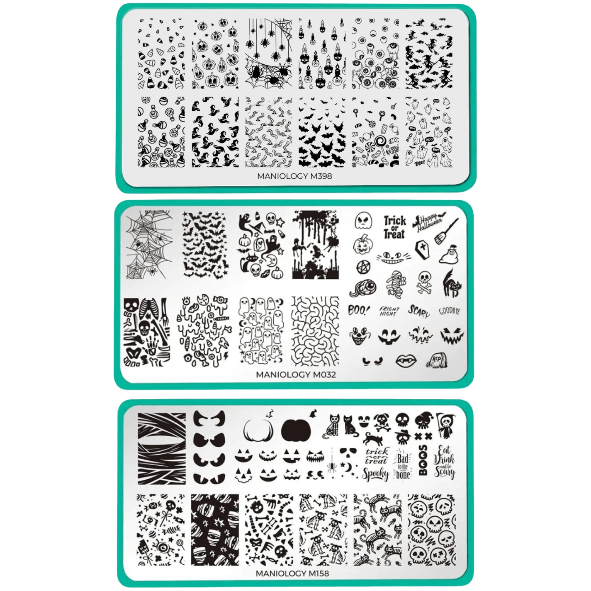 Haunted Nights: Set of 3 Nail Stamping Plates