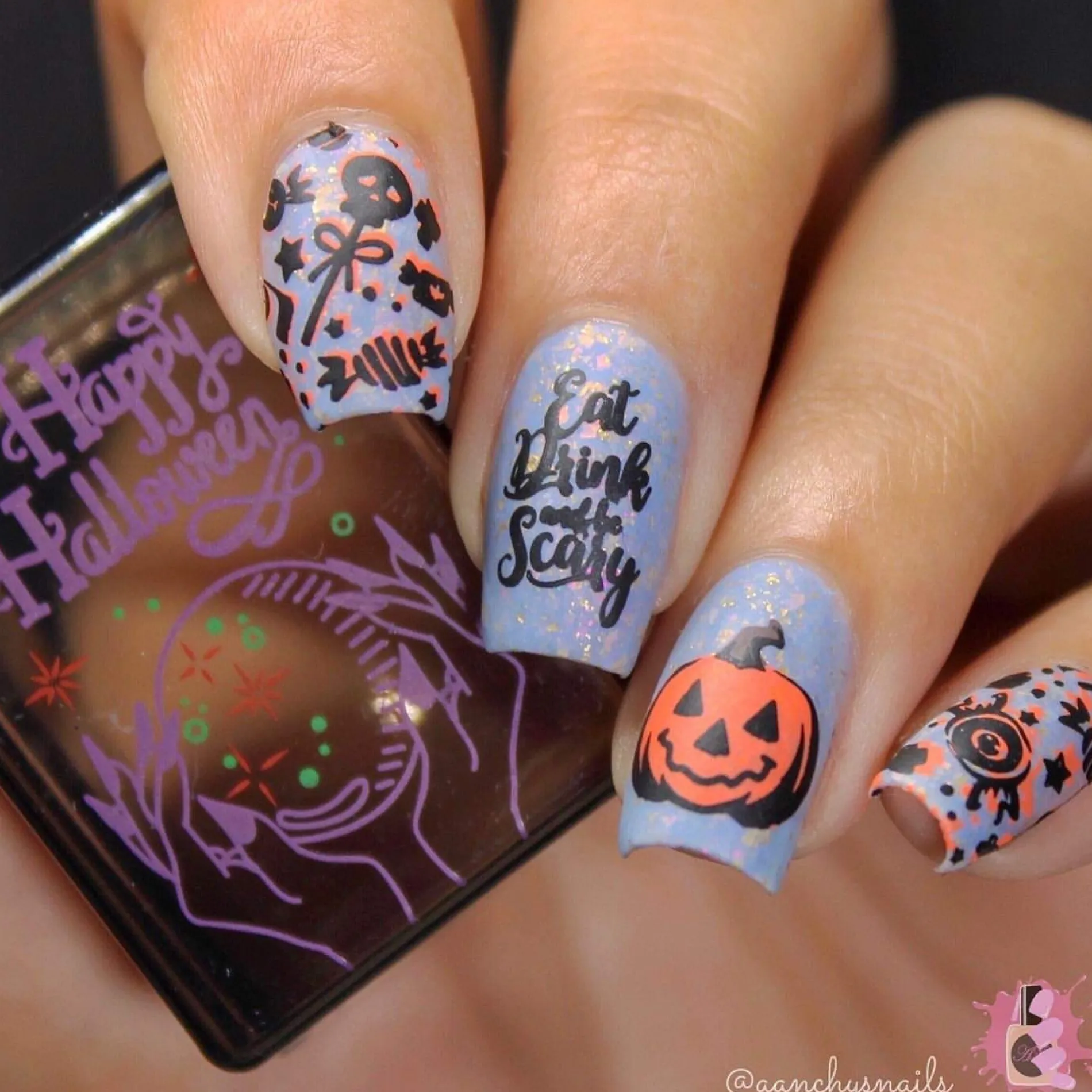 Haunted Nights: Set of 3 Nail Stamping Plates