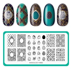 Heirloom Eggs (M682) - Nail Stamping Plate