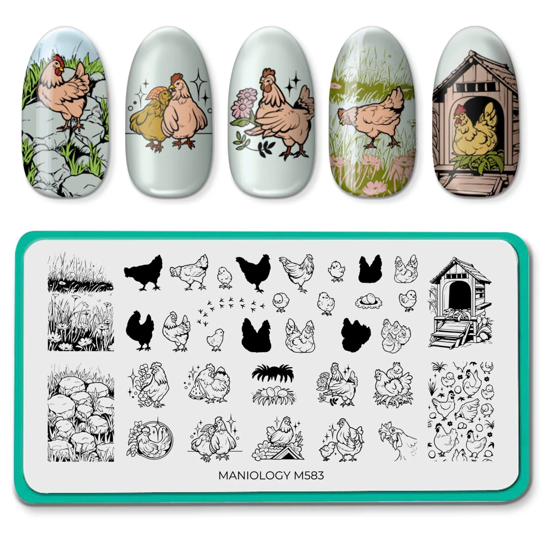 Hen House (M583) - Nail Stamping Plate