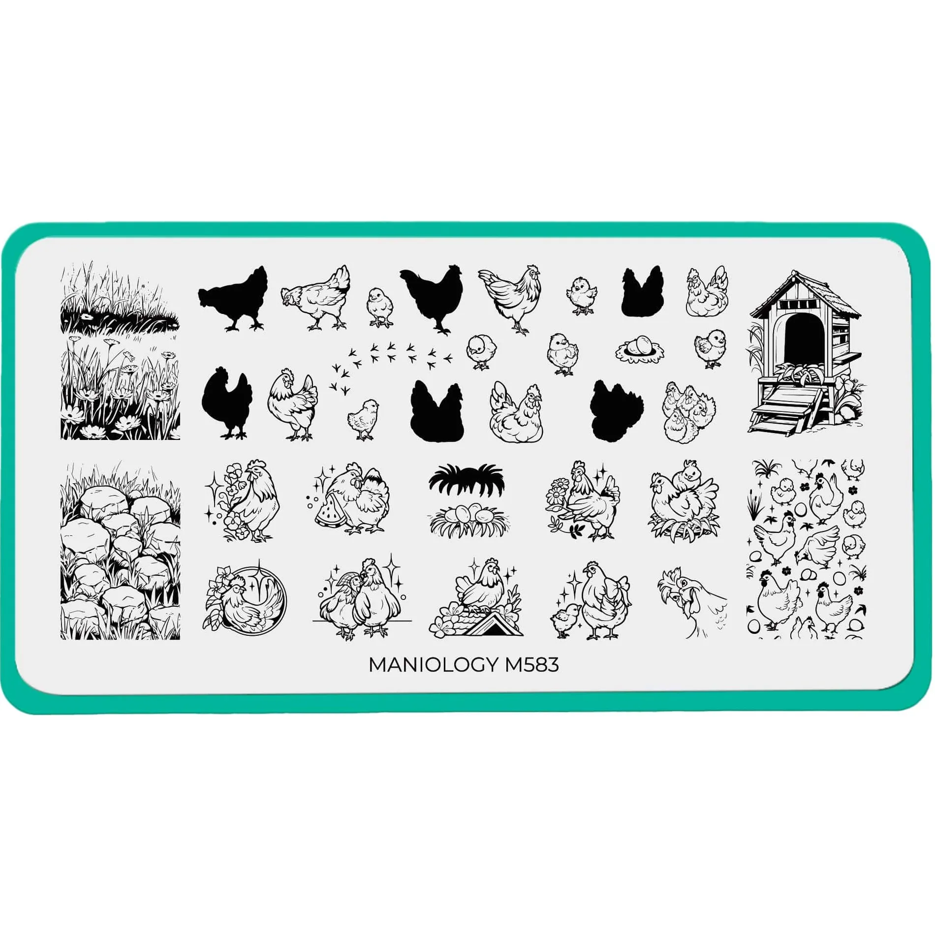 Hen House (M583) - Nail Stamping Plate