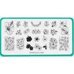 Hibiscus Haven (M611) - Nail Stamping Plate
