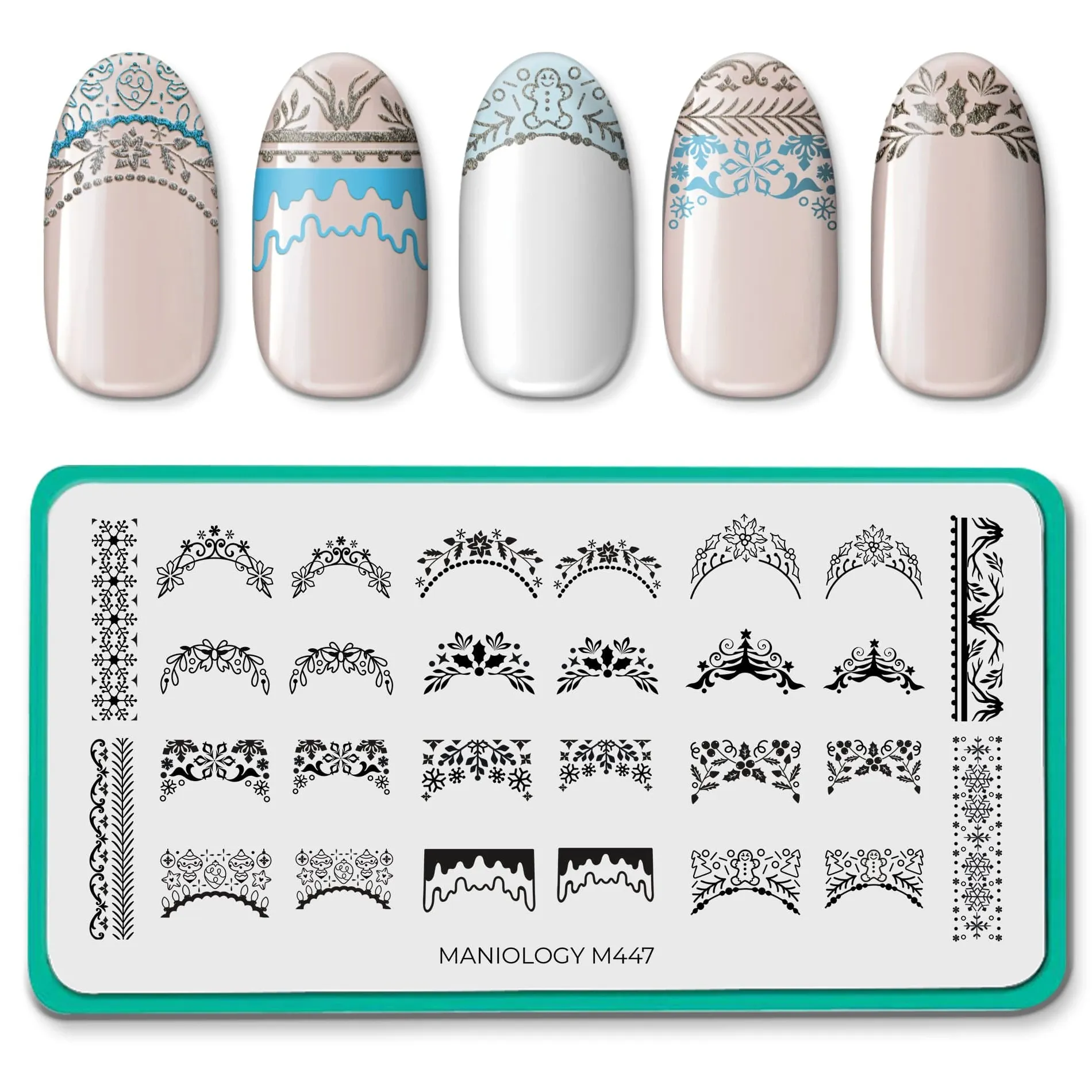 Holiday Cheer: Set of 3 Nail Stamping Plates