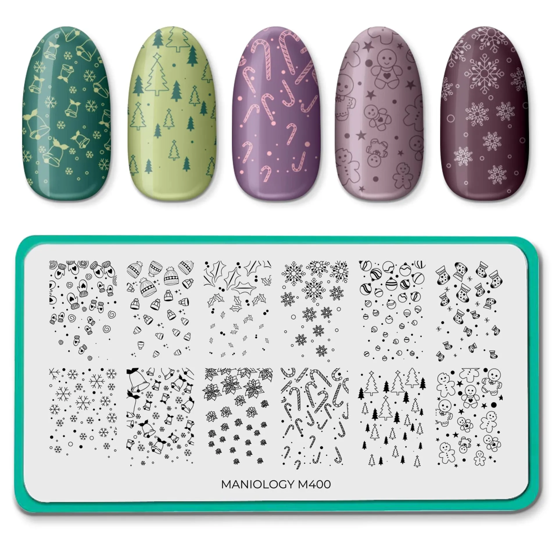 Holiday Cheer: Set of 3 Nail Stamping Plates