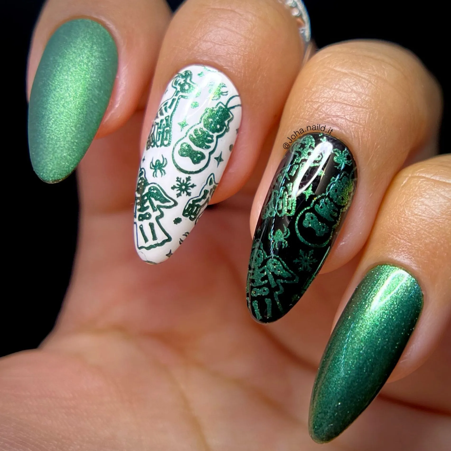 Holly Hell (B451) - Metallic Dark Green Stamping Polish
