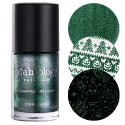 Holly Hell (B451) - Metallic Dark Green Stamping Polish