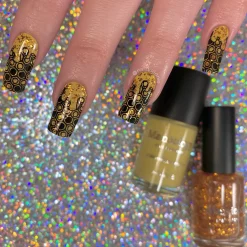 Honeypot (P138) - Clear with Copper Gold Flakies Nail Polish